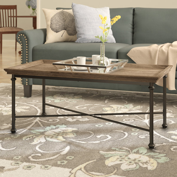 Three Posts Oakside Coffee Table with Tray Top & Reviews Wayfair